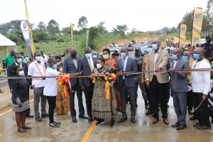 Prime Minister, Transport Minister Commission Mpanga-6 Bridge